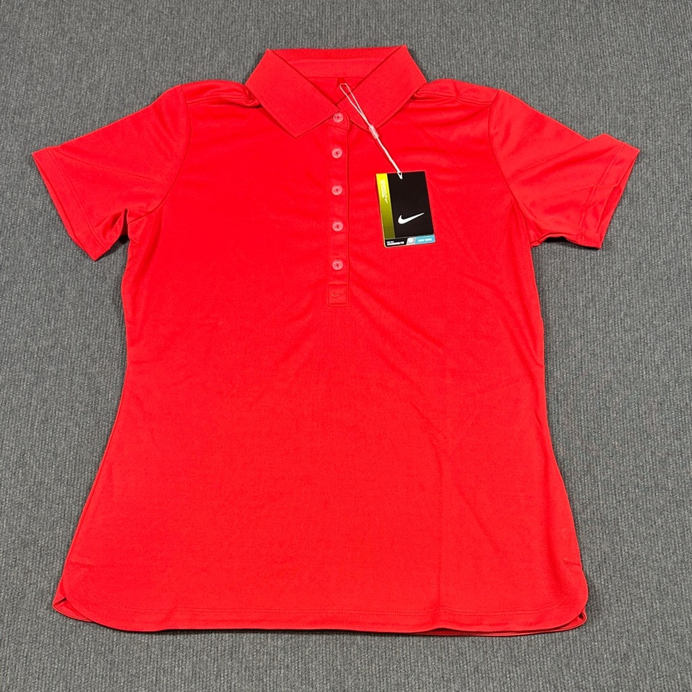 Nike Golf Tour Performance Dri-Fit Polo Shirt Women’s Medium Red NWT